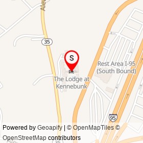 The Lodge at Kennebunk on Colby Lane, Kennebunk Maine - location map