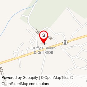 Duffy's Tavern & Grill OOB on Saco Avenue, Old Orchard Beach Maine - location map