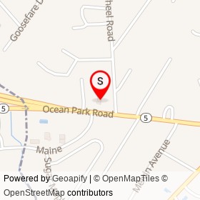 Dunkin' on Ocean Park Road, Old Orchard Beach Maine - location map