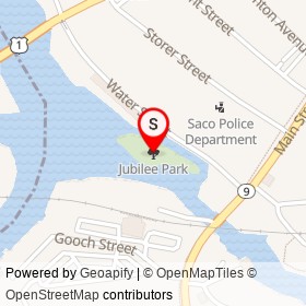 Jubilee Park on , Saco Maine - location map
