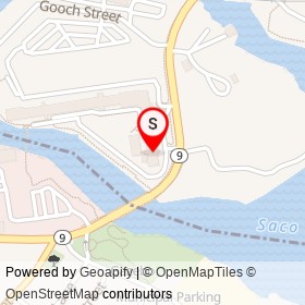 Run of the Mill Public House & Brewery on Main Street, Saco Maine - location map