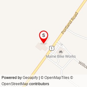 Frank Galos Chevrolet on Portland Road, Saco Maine - location map