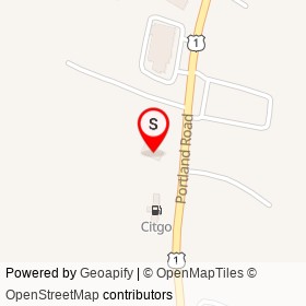 NAPA Auto Parts on Portland Road, Saco Maine - location map
