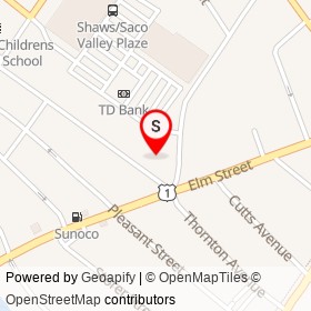 KeyBank on Scamman Street, Saco Maine - location map