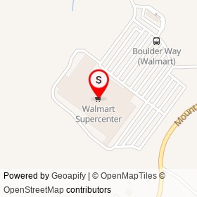 Walmart Supercenter on Boulder Way, Biddeford Maine - location map