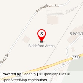 Biddeford Arena on Pomerleau Street, Biddeford Maine - location map