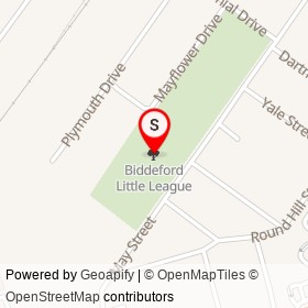 Biddeford Little League on , Biddeford Maine - location map