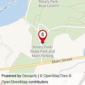 Rotary Park- Skate Park and Main Parking on , Biddeford Maine - location map