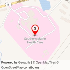 Southern Maine Health Care on Medical Center Drive, Biddeford Maine - location map