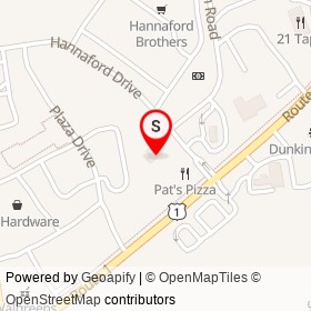 TD Bank on Hannaford Drive, Scarborough Maine - location map