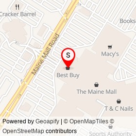 Best Buy on Maine Mall Road, South Portland Maine - location map