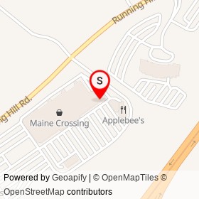Men's Wearhouse on Running Hill Road, South Portland Maine - location map