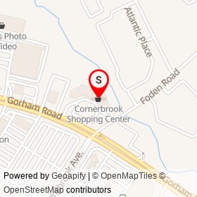 Cornerbrook Shopping Center on Gorham Road, South Portland Maine - location map