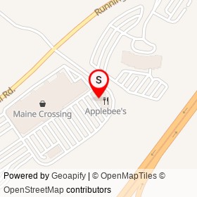 Mattress Firm on Running Hill Road, South Portland Maine - location map