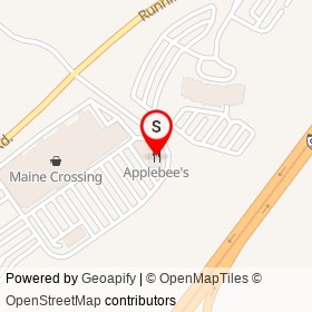 Applebee's on Running Hill Road, South Portland Maine - location map