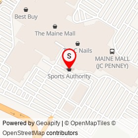 Sports Authority on Philbrook Avenue, South Portland Maine - location map