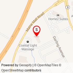 Comfort Inn Airport on Maine Mall Road, South Portland Maine - location map