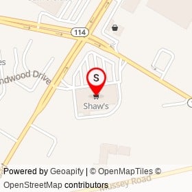 Shaw's on Payne Road, Scarborough Maine - location map