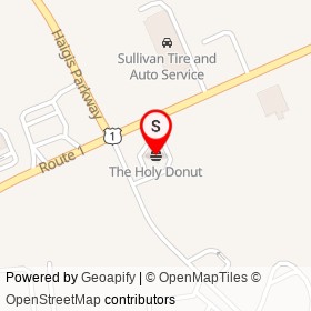 The Holy Donut on Route 1, Scarborough Maine - location map