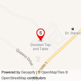 Dunstan Tap and Table on Stewart Drive, Scarborough Maine - location map