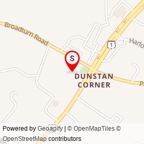 Dunkin' Donuts on Broadturn Road, Scarborough Maine - location map