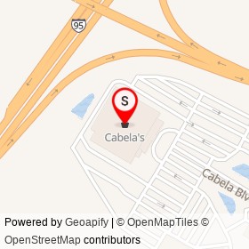 Cabela's on Cabela Boulevard, Scarborough Maine - location map