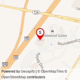 Residence Inn on Roundwood Drive, Scarborough Maine - location map