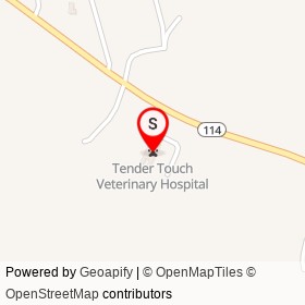 Tender Touch Veterinary Hospital on Gorham Road, Scarborough Maine - location map