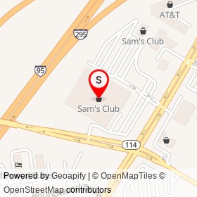 Sam's Club on Gorham Road, Scarborough Maine - location map