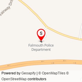 Falmouth Police Department on Marshall Drive, Falmouth Maine - location map
