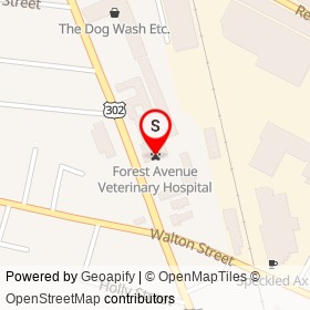 Forest Avenue Veterinary Hospital on Forest Avenue, Portland Maine - location map