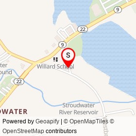 Stroudwater Historic District on Waldo Street, Portland Maine - location map