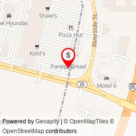 Chipotle on Main Street, Westbrook Maine - location map