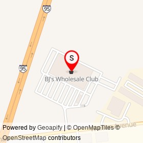 BJ's Wholesale Club on Warren Avenue, Portland Maine - location map