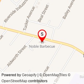 Noble Barbecue on Forest Avenue, Portland Maine - location map