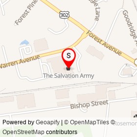 The Salvation Army on Warren Avenue, Portland Maine - location map
