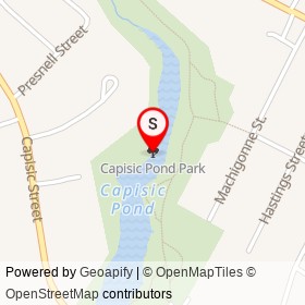 Capisic Pond Park on , Portland Maine - location map