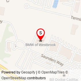BMW of Westbrook on Saunders Way, Westbrook Maine - location map