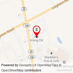 Irving Oil on Gray Road, Falmouth Maine - location map