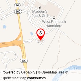 Dunkin' Donuts on Gray Road, Falmouth Maine - location map