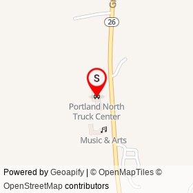 Portland North Truck Center on Gray Road, Falmouth Maine - location map