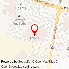 Lowe's on Brighton Avenue, Portland Maine - location map