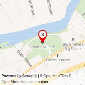 Riverbank Park on , Westbrook Maine - location map