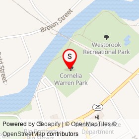 Cornelia Warren Park on , Westbrook Maine - location map