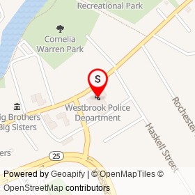 Westbrook Police Department on Main Street, Westbrook Maine - location map
