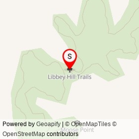 Libbey Hill Trails on , Gray Maine - location map