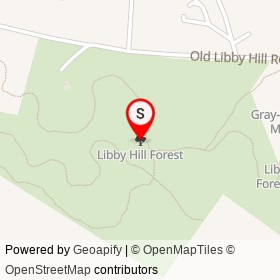 Libby Hill Forest on , Gray Maine - location map