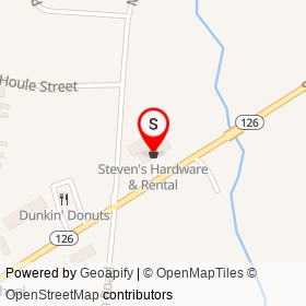 Steven's Hardware & Rental on Sabattus Road, Sabattus Maine - location map