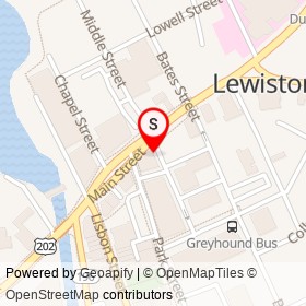 Nasri Grocery Store on Main Street, Lewiston Maine - location map