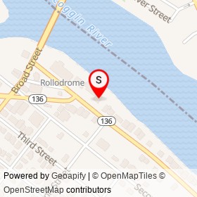 L/A Radiator Shop on Riverside Drive, Auburn Maine - location map